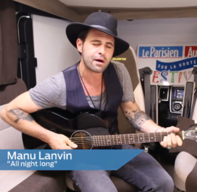 Manu Lanvin en concert en camping-car Bavaria